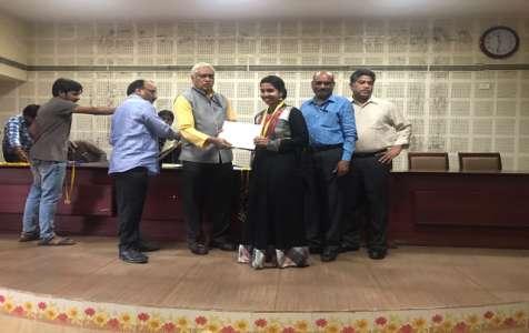 Our student Miss Kala madhuri (13A81A04D8) of 2017 outgoing batch have been selected by JNT University Kakinada for Pratibha Puraskar Award.