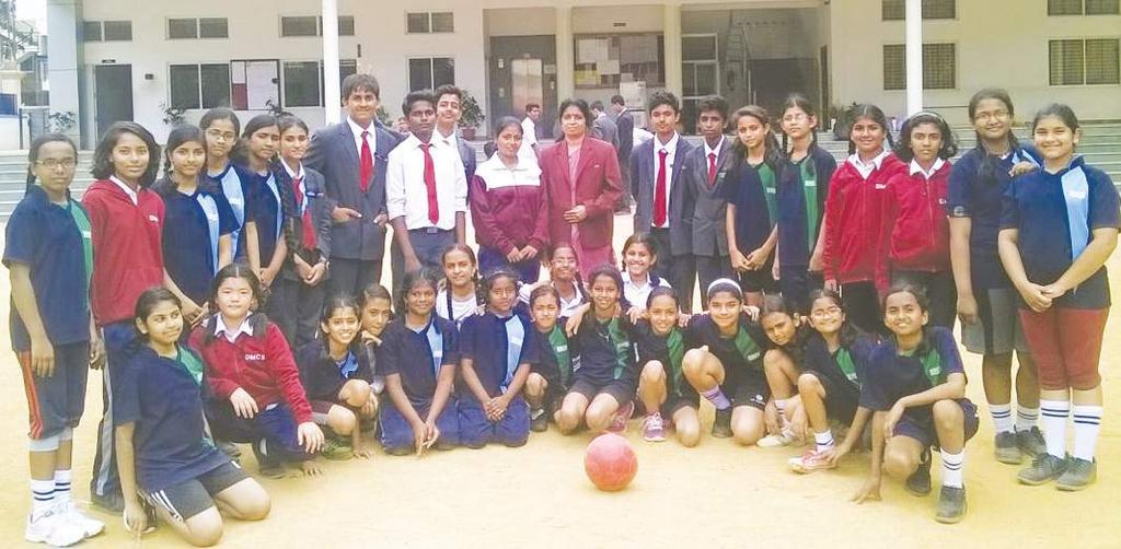 DMCS students enthusiastically took part in the Inter- House Sports-Throw Ball, Volley Ball and Football competitions.