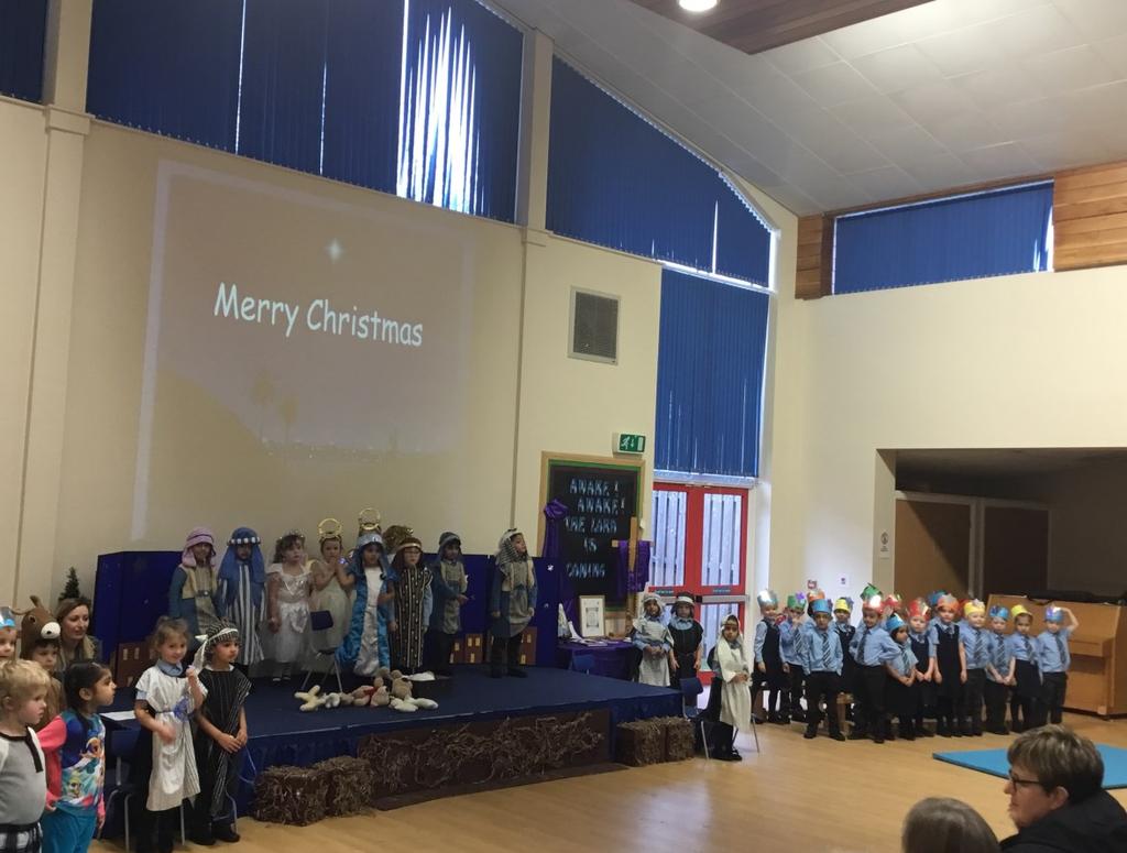 Take a look at our photographs Foundation Stage 2 retold the Nativity story through a poem.