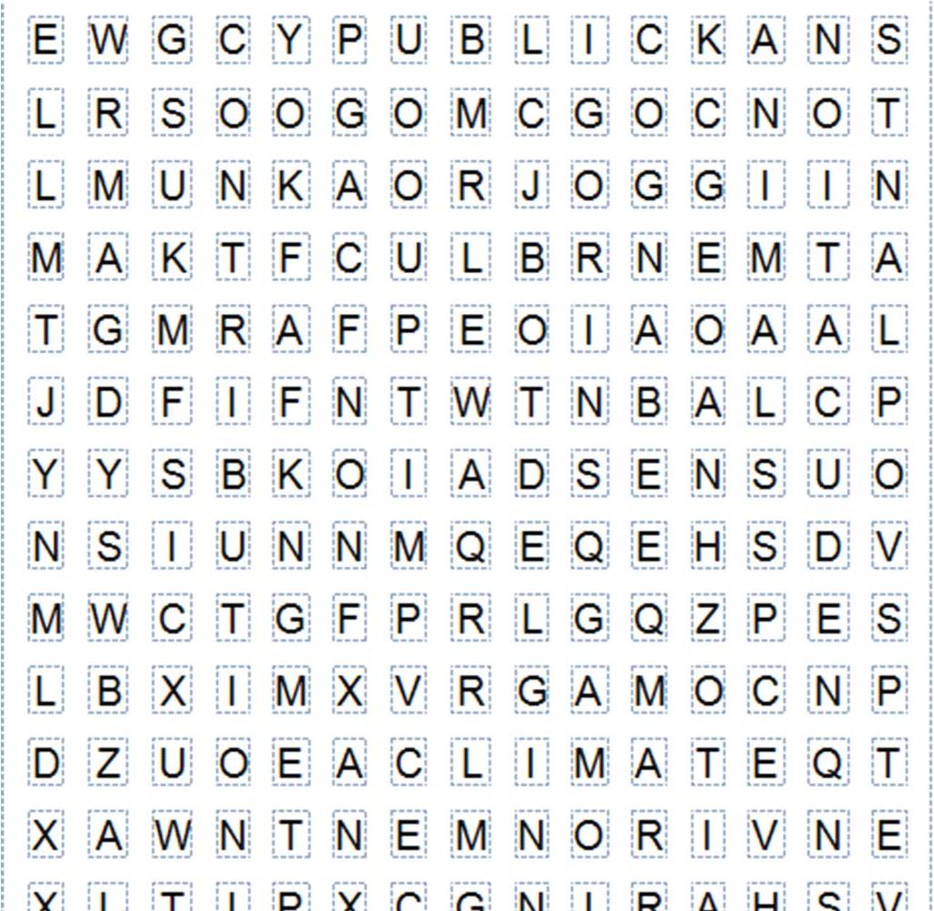 Complete the Nature s Notebook word search from the