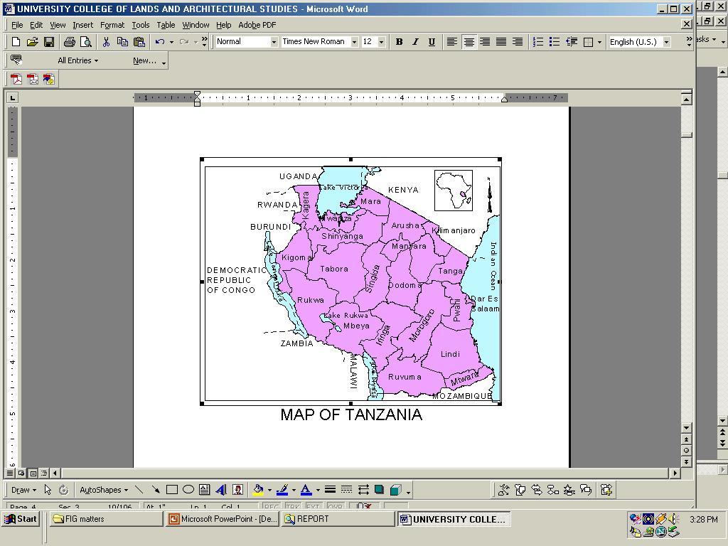 Map of Tanzania June