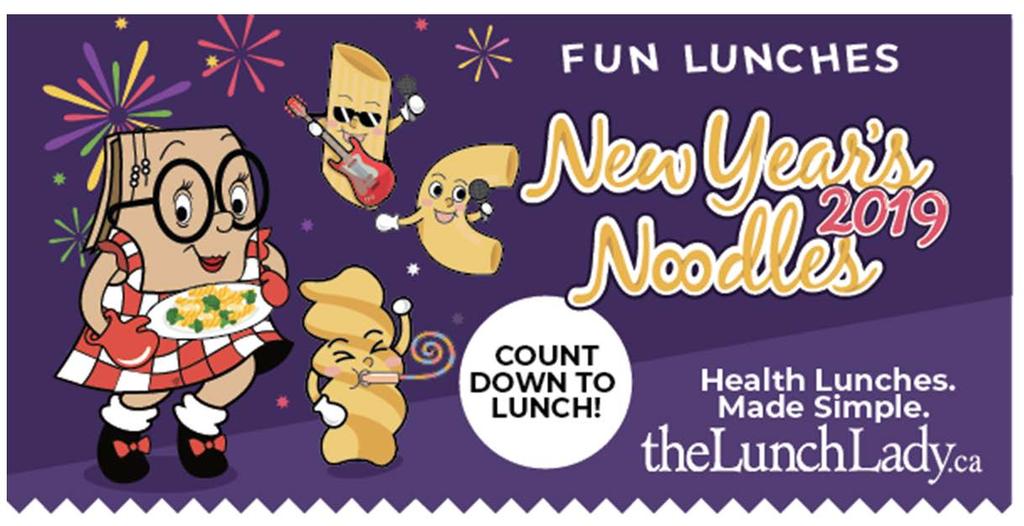 The Lunch Lady is excited to start the new year off with a Fun Lunch sure to please everyone.