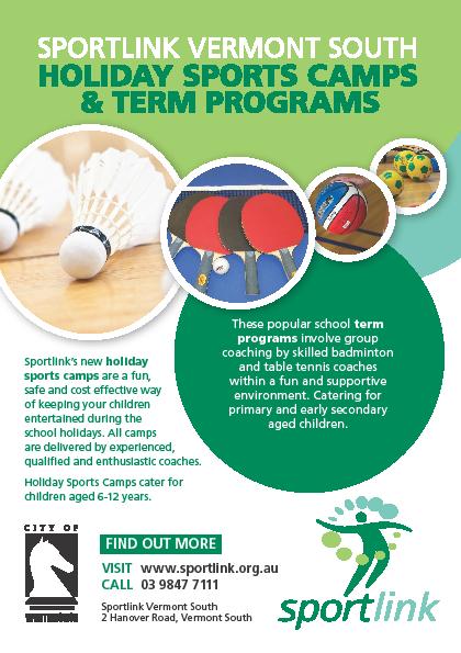 School Holiday Children's Tennis Program at Wattle Park When: 23rd- 25th September