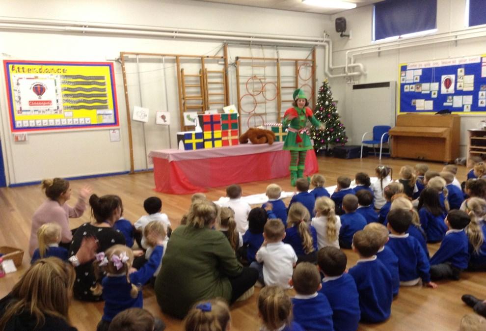 EYFS Pantomime On the 7th December, EYFS were very lucky to watch the story of The Littlest Christmas Elf.