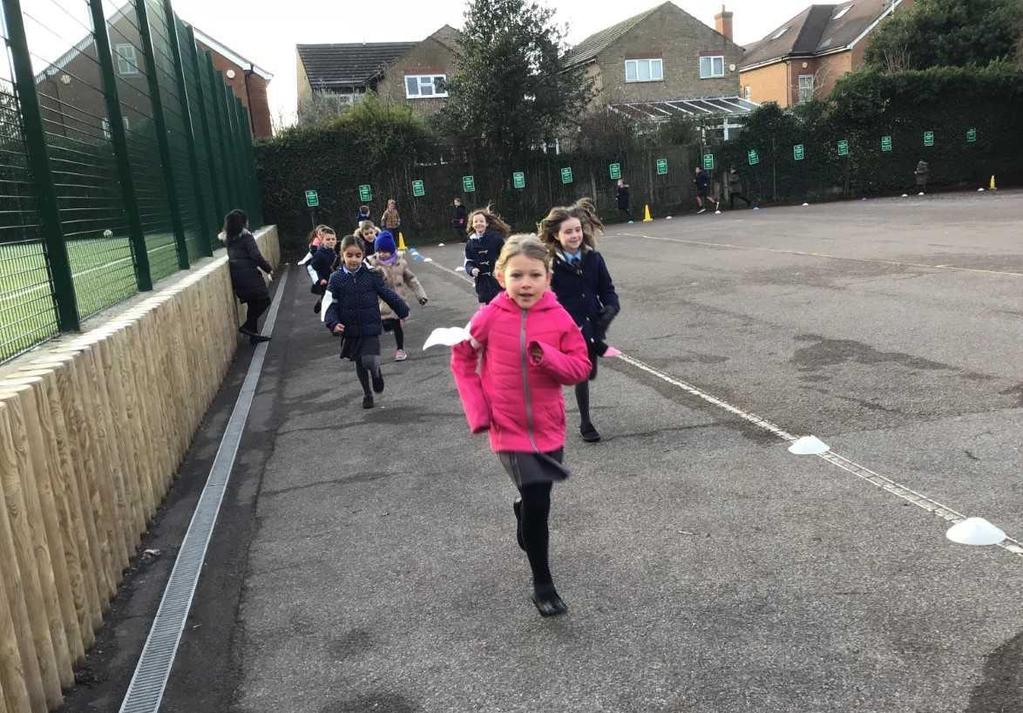 4 Just Jog On Friday 18th January, every child at St Alban's challenged themselves by participating in the 'Just Jog' initiative.