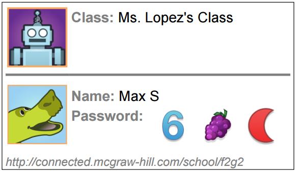 what your student s password card will look