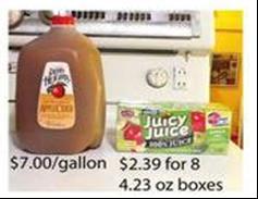 7 th Grade: Unit 2 Performance Task Name Block Date Cider Versus Juice (7.RP.A.1, 7.RP.A.2b) The price of a gallon of apple cider is $7.00. The price of eight 4.23-ounce juice boxes is $2.39. a. Suppose the juice was instead packaged like the cider.