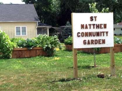 garden to provide food and the healing of gardening to those who lost their homes