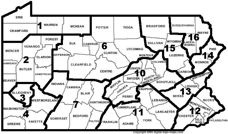 Pennsylvania PTA Region Map (as realigned 4/10/11- not Region #5, 8 or 9) Region 1: Crawford, Erie, McKean, Warren Region 2: Armstrong, Beaver, Butler, Clarion, Forest, Lawrence, Mercer, Venango
