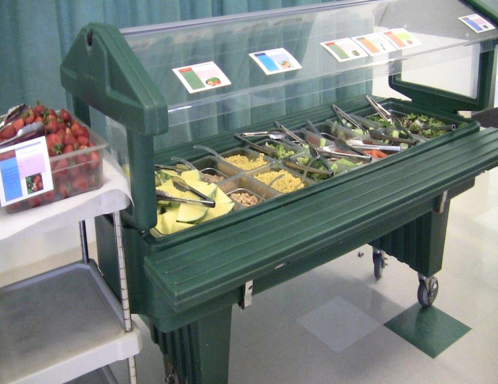 Farm to School Salad Bar Provides fresh, locally grown produce Meets