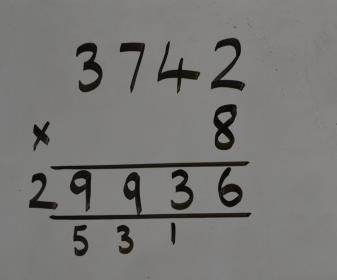 multiplication Use grid method with expanded short method alongside for comparison 352 x 7 Estimate: 400 x 7 = 2800 x 300 50 2 7 2100 350 14 2100 350 14 2464 352 x 7 Estimate: 400 x 7 = 2800 352 X 7