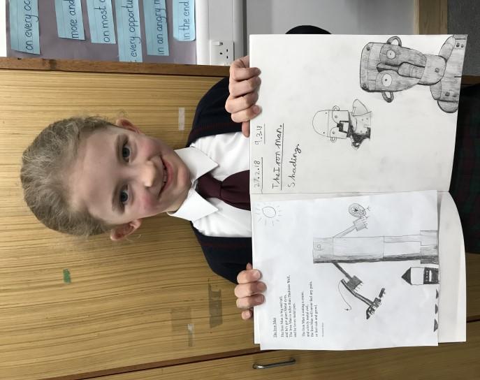 Headteacher s Commendation Susannah For writing a fabulous poem about the Iron Man and a mystery story at home. An author in the making! Well done Susannah.