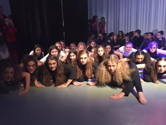 The dance squad consisted of an extremely committed group of girls who practice twice a week for months. They performed a contemporary dance piece, with the concept of bad dreams vs good dreams.