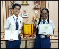 Nivedita Annamallai, Grade IX-A and Mst.