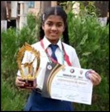 Shreyash Ghutukude Grade IX G Bronze Medal in Kumite Mst. Swaroop Kahar Grade VIII G Bronze Medal in Kumite Mst.