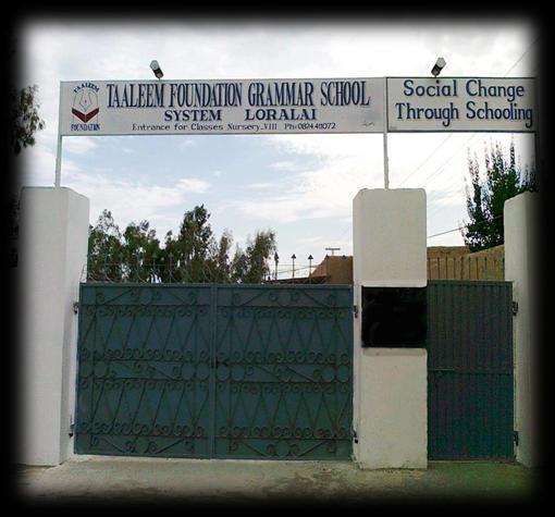 LORALAI Loralai district has a population of over 300,000.TF Grammar School Loralai was established here in 1993. The school accommodates more than 600 students.