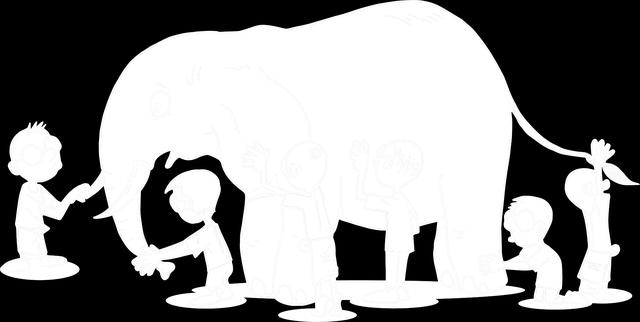 Elephant and the Six Blind Men related to team work, cooperation and appreciating other people s point of view.