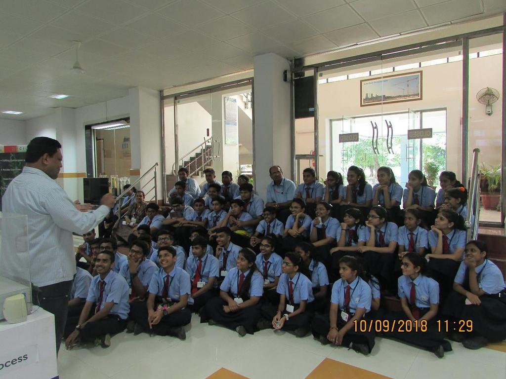 Plant visit by students of Shardayatan School