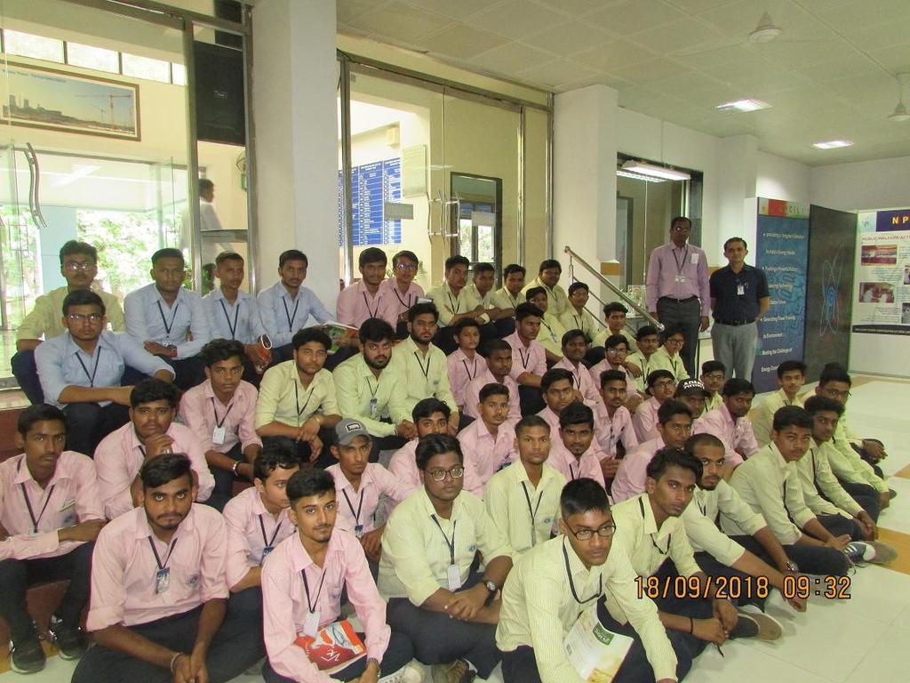 (15/09/2018) Plant visit by students of Jayvantrai