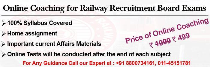Online Coaching for RRB Recruitment Exams What you will get: 1. All the relevant and required materials of subjects mention in the RRB syllabus like: 100% RRB Exam Syllabus Covered with MCQs.