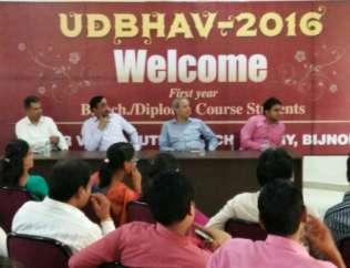 UDBHAV-2016: Orientation Program An orientation program UDBHAV- 2016, for newly admitted students of B.