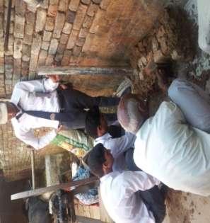 sanitation and low cost model house in two villages Choukpuri and Agara was done