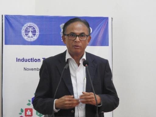 In the third session, Prof. Madan M. Sarma, Vice-chancellor, Tezpur University delivered a speech on Role of Teacher in Society. Prof. Sarma discussed the Prof. Madan M. Sarma traditional role of teachers as facilitators of learning.