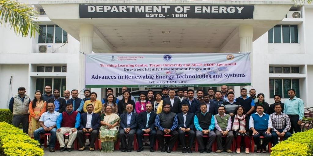 National Institute of Solar Energy, New Delhi, and Industry like Central Electronics Limited, Sahibabad and faculties of Tezpur University having expertise in the different relevant areas related to