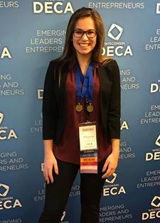 Quinn Lightfoot led the chapter and completed the Gold Chapter project that received the highest level of recognition by the State for a comprehensive DECA program.