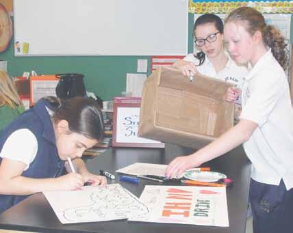 - Deuteronomy 31:8 Catholic school students learn that service is more