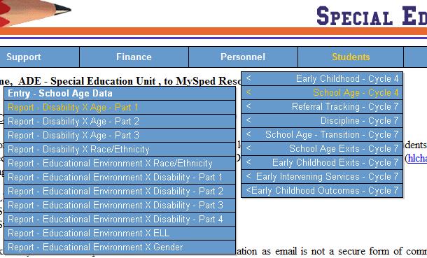 4. MySped Resource School Age Reports In addition to sorting in MySped and through Export to Excel, reports need to be reviewed and crosschecked against your own records to verify accurate child