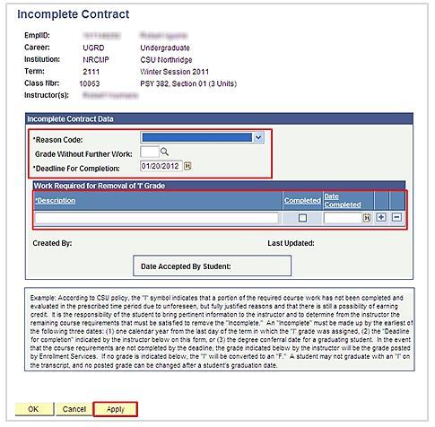 Figure 4 Class Roster: Add, Update & View Add add a brand new contract. Update make changes to an existing contract.
