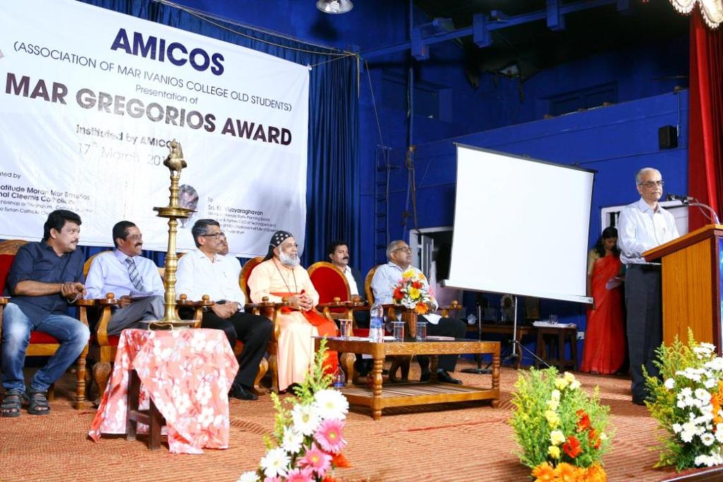 egorios Award, instituted by AMICOS annually has been presented to Shri. G.