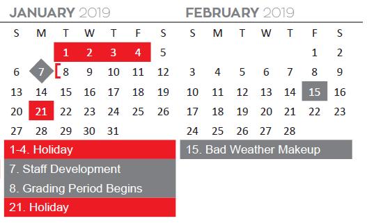 Third Nine Weeks Reporting Period January 8 - March 15, 2019 Credit By Exam Registration Deadlines and Testing Windows Credit By Exam Registration Deadline for January Testing December 7, 2018 Credit