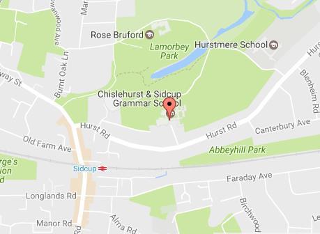 How to find us The school is located within a 5-minute walk from Sidcup