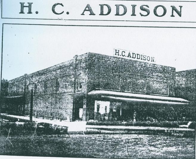 the popular Addison Mercantile store operated by H. C.