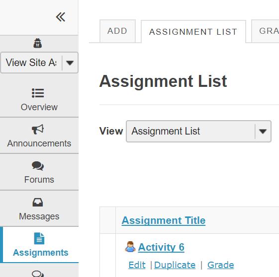 com To set up peer assessment, you must first add a new assignment or edit an existing assignment.