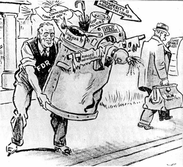 14 Study the cartoon, and then answer the questions which follow. 12 A cartoon about Roosevelt s New Deal. (a) Describe the social consequences of the Wall Street Crash.