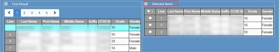 After selecting the section ID, the fields for the course number and title, and the teacher s name will populate. 5. Click the Chooser button to select students. When the Chooser screen opens: 6.