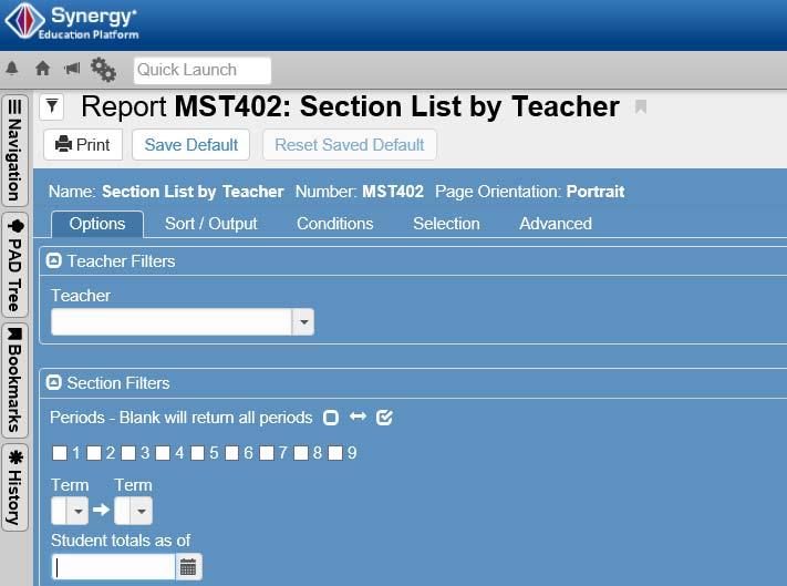 How to Get a Room List Using Section List by Teacher