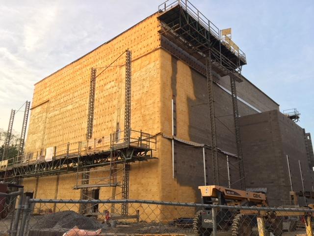 The north side of the new multipurpose facility is beginning to get insulated before the exterior covering begins. It s going to be AMAZING!