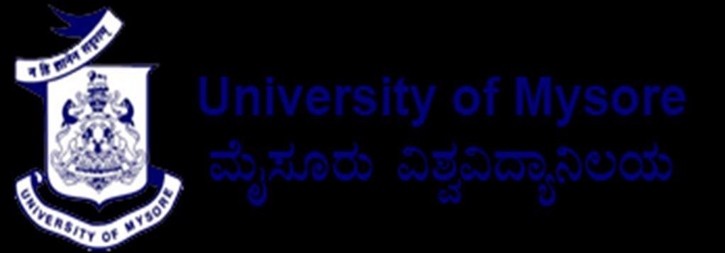 2014 UNIVERSITY OF MYSORE PG Admissions User Manual This User Manual Guides an Online User to: 1) Check the Eligibility for Online PG Admissions Application 2) Step By Step Procedure for Online PG