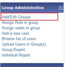 Steps for creating a school group Step 1: Go back to the main page.
