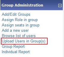 Steps for Uploading users from an Excel sheet Step 1: Login to LMS as group administrator if you are not logged in.