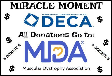 DECA did a collection for MDA during the Girls' Basketball game on Tuesday, November, 20.