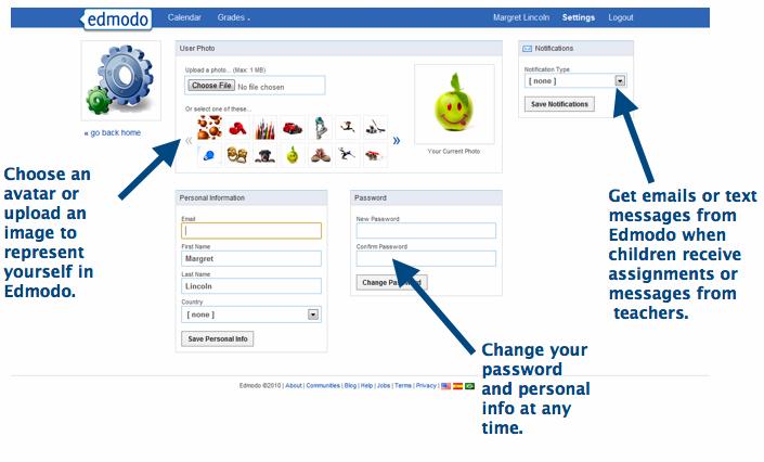 Navigate the Parent Account Settings Page: Choose Settings from the top right heading of the Parent Account homepage.