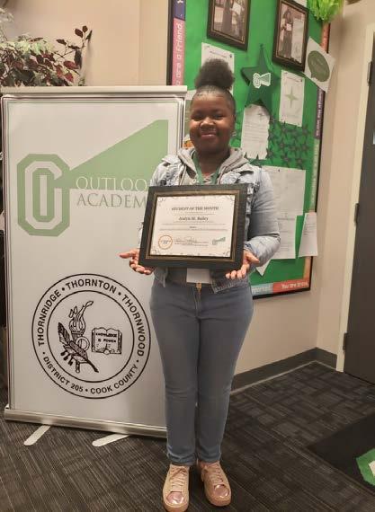 Student of the Month For more information on Outlook Academy please