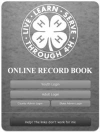 Record Books! It s time to finish up those record books! Of course you have been keeping records all year long, so this is the time to fine tune everything and finish the project reports.