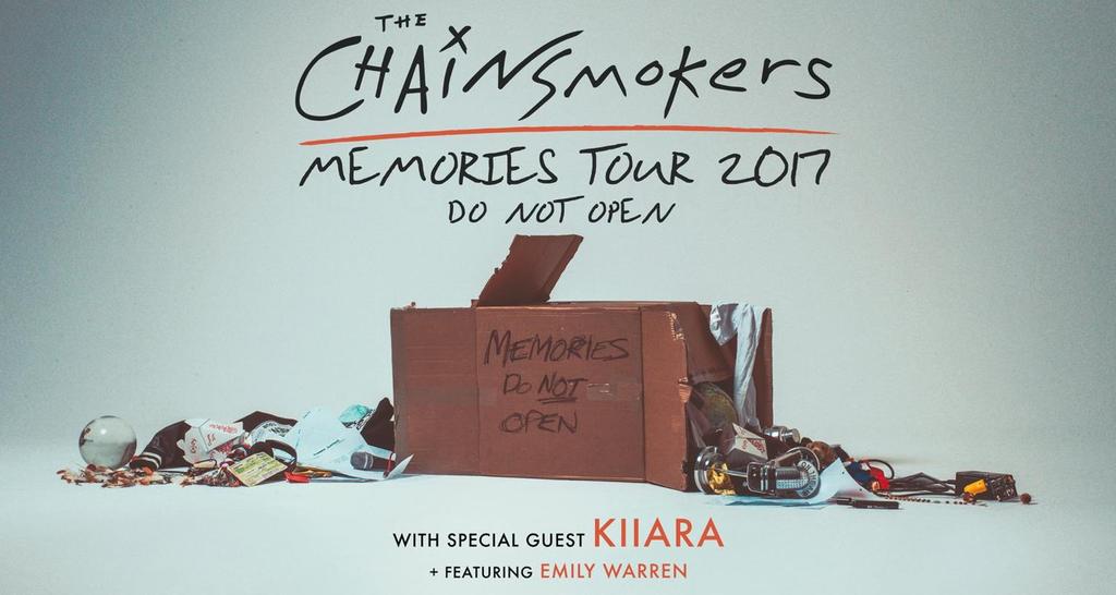 5. Capital Region Events The Chainsmokers with special guests Kiiara & Emily Warren When: April 21, 2017 Time: Doors: 6:00pm, Show: 7:00pm Where: Times Union Center, 51 South Pearl Street, Albany, NY