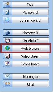 browsers TO OPEN WEB BROWSERS FOR STUDENTS 1. You can open the Web browser for all students or for a session. 2. Select one of the above.